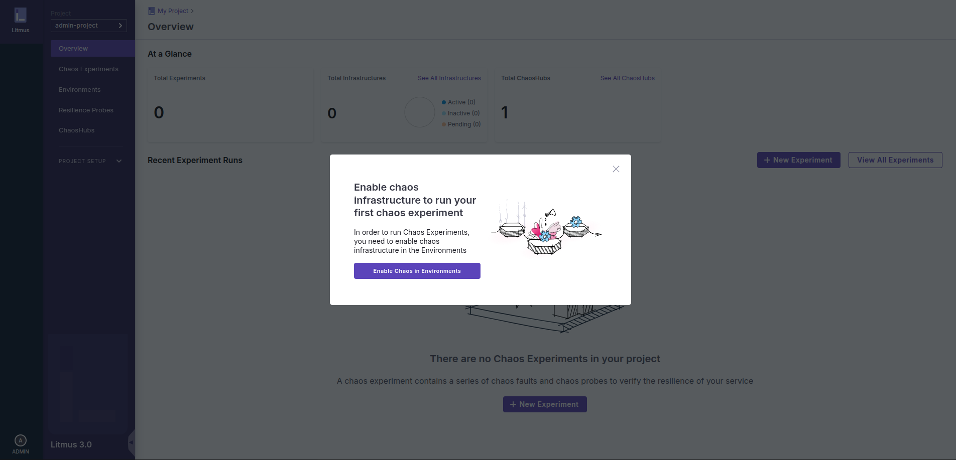 Litmus admin panel
