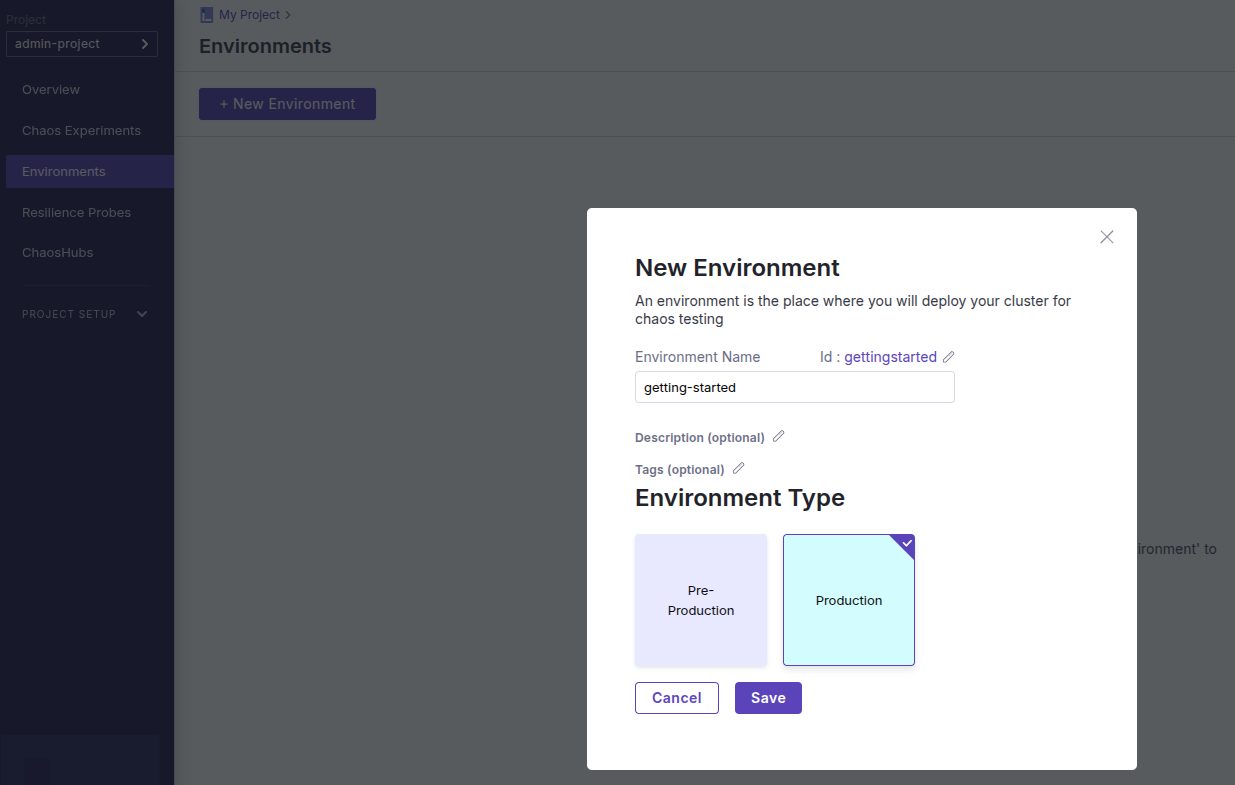 Create Litmus environment